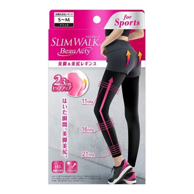 SLIMWALK 美腿運動壓力襪褲 提臀 吸汗快乾