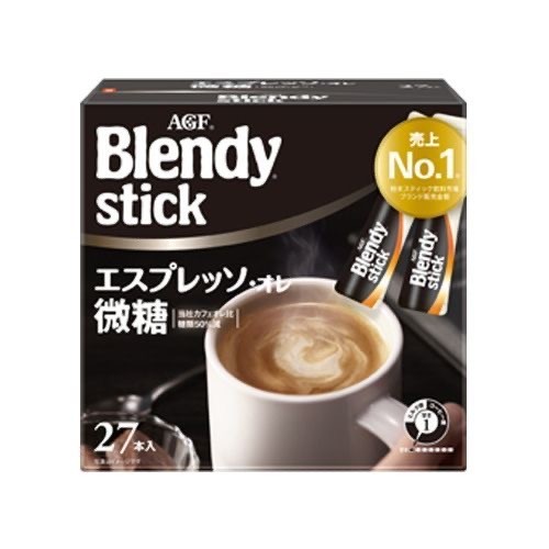 AGF - Blendy即溶微糖減糖拿鐵咖啡歐蕾 27包盒裝
