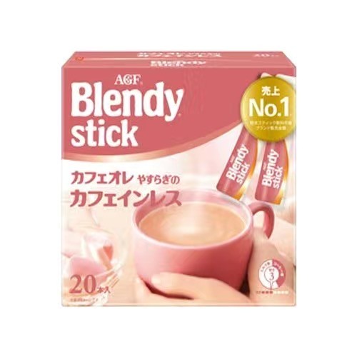 AGF - Blendy山之內町低咖啡因拿鐵咖啡 20包盒裝