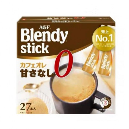 AGF - Blendy即沖低糖牛奶咖啡 27包盒裝