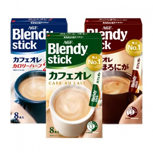 AGF - Blendy經典原味低卡深度烘焙歐蕾三種口味組合8包x3盒裝