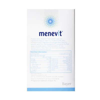 Menevit - 男性備孕膠囊營養素90粒 (改善精子質量)