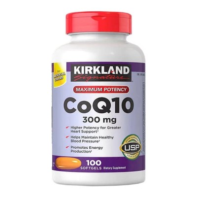 美國 KIRKLAND CoQ10 輔酶300mg軟膠囊 100粒