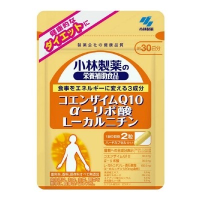 小林製藥輔酶Q10α硫辛酸左旋肉鹼膠囊60粒