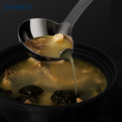 日本KINBATA不銹鋼油湯分離濾湯勺