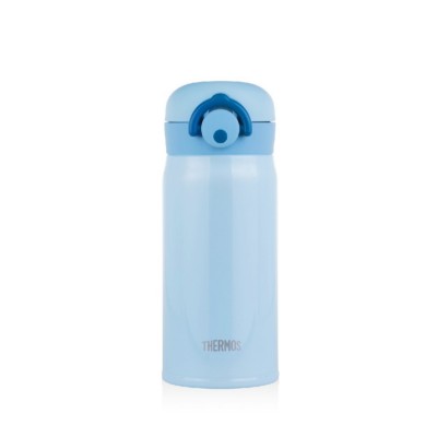 THERMOS 350毫升真空保溫瓶 (粉藍) 超輕