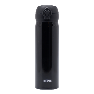 THERMOS 500毫升真空保溫瓶 (光面黑) 超輕