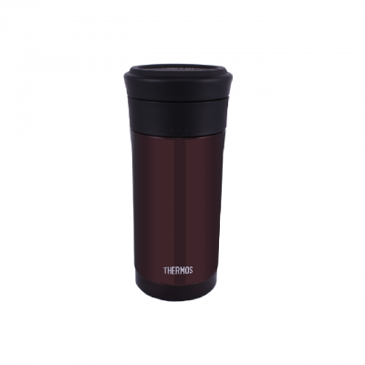 THERMOS 350毫升真空茶隔保溫瓶 (棕色) 連茶隔