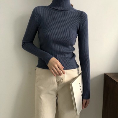 羅紋樽領長袖打底衫