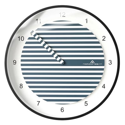 創意條紋圓形掛鐘
