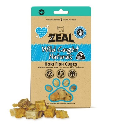 Zeal - 紐西蘭藍鱈魚粒 125g (狗零食/貓零食)
