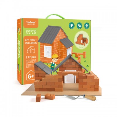MIDEER - 兒童DIY仿真建築房屋磚瓦搭建模型 (6歲+)