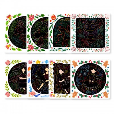 MIDEER - 兒童刮畫紙手工DIY趣味畫畫卡更有樂趣的另類畫畫